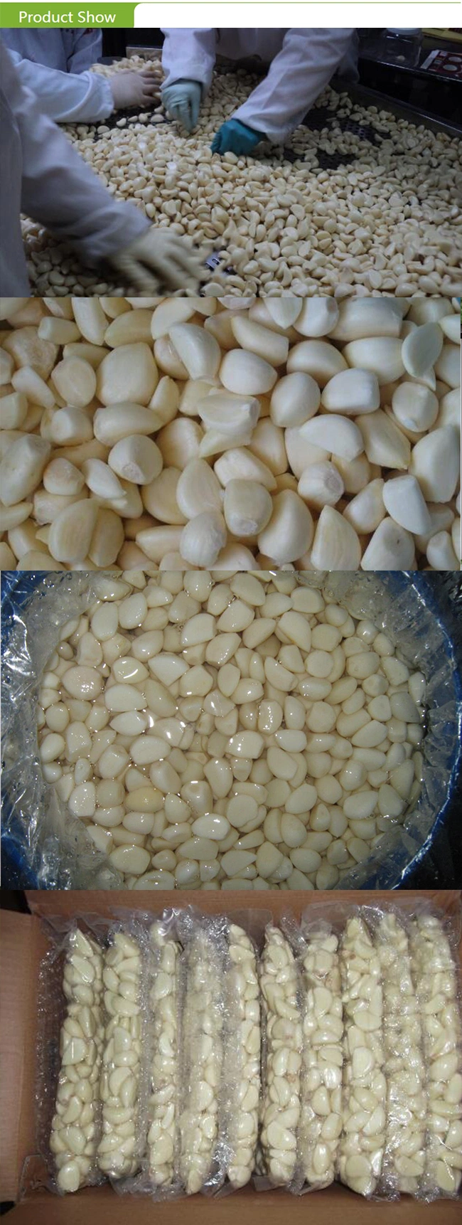 China New Crop 2022 Frozen IQF Peeled White Peeled Cloves Garlic with High Quality